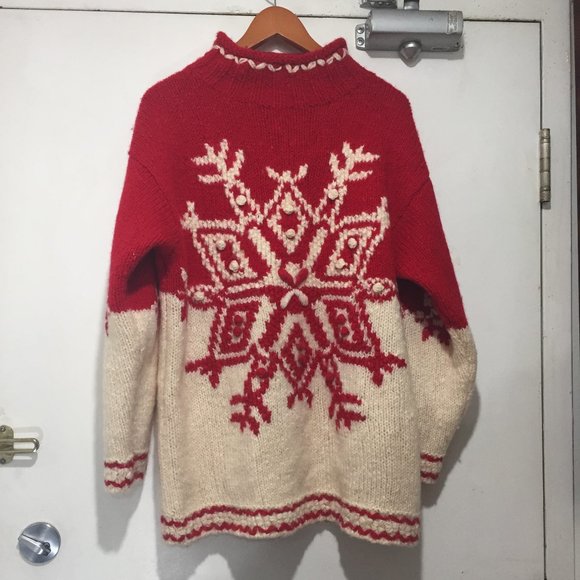 VINTAGE EXPRESS TRICOT CHUNKY KNIT WOOL SWEATERS SIZE M - Picture 2 of 8